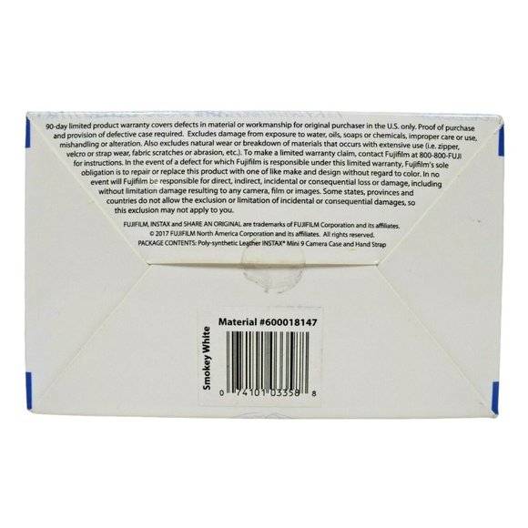 FujiFilm Instax Mini 9 Groovy Case in Smokey White Open Box - Picture 10 of 10